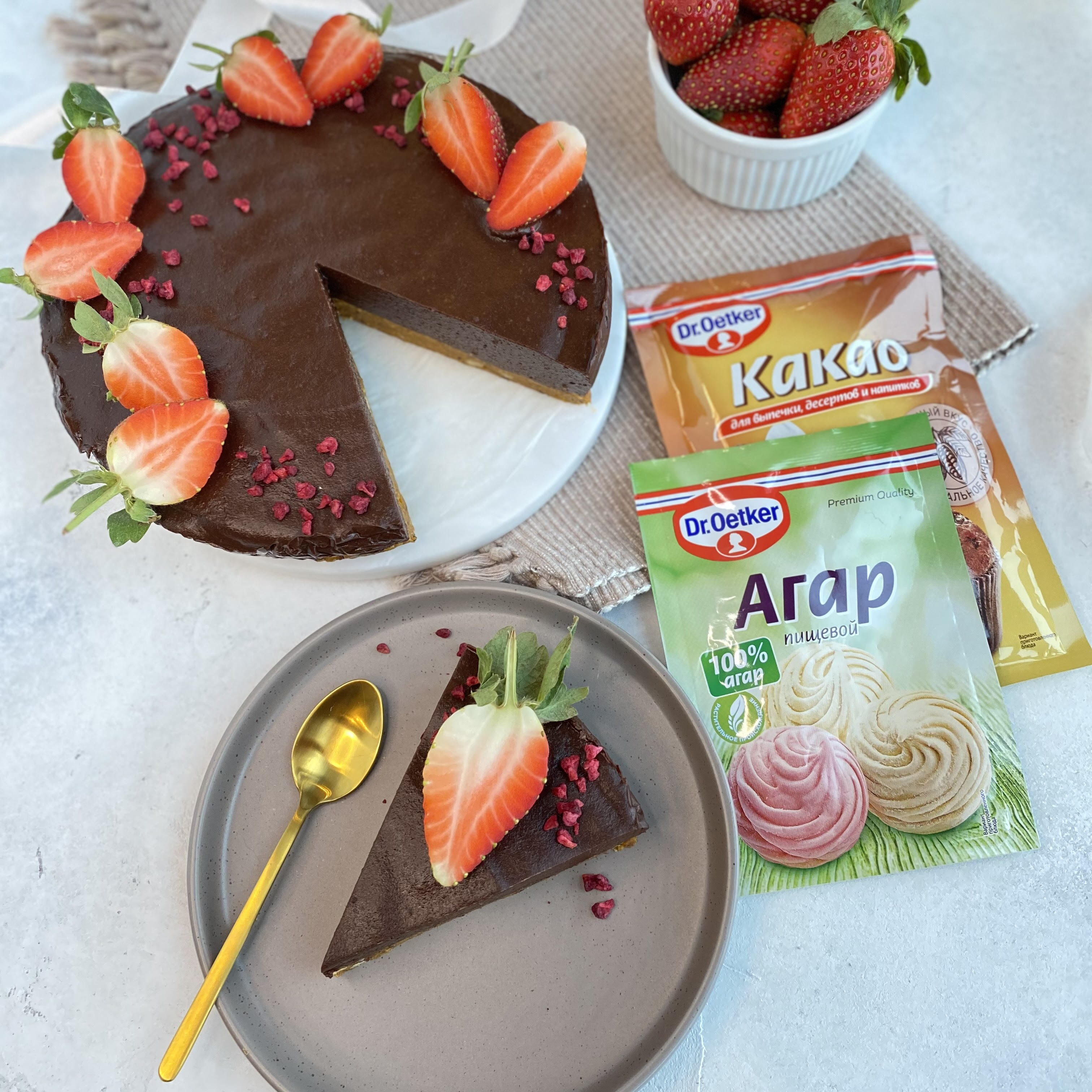 Вишнёвый торт с заварным кремом