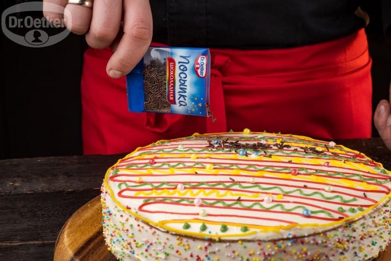 Вишнёвый торт с заварным кремом